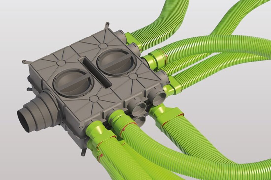 Dbox met ventilatiekanalen