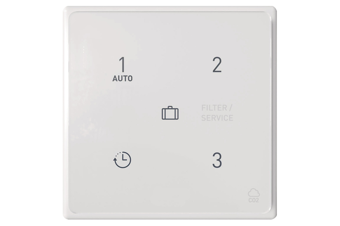 Draadloze afstandsbediening met CO² sensor