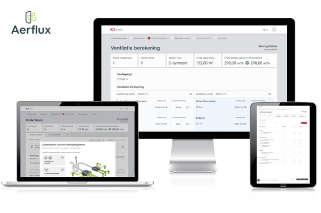 Aerflux ventilatieconfigurator