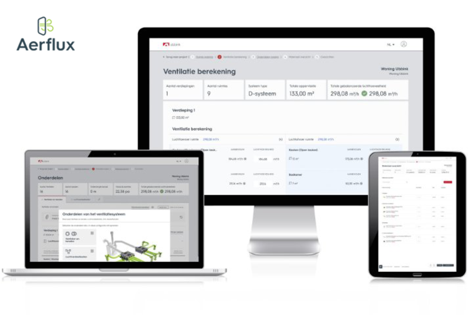 Aerflux ventilatieconfigurator