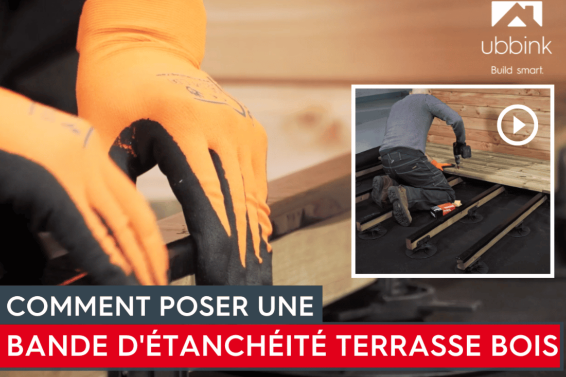 Tutoriel de pose - Bande d'étanchéité terrasse bois
