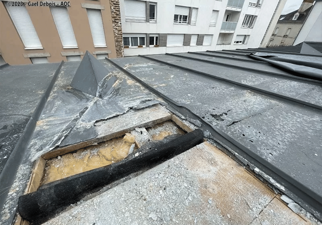 Corrosion de couverture Zinc