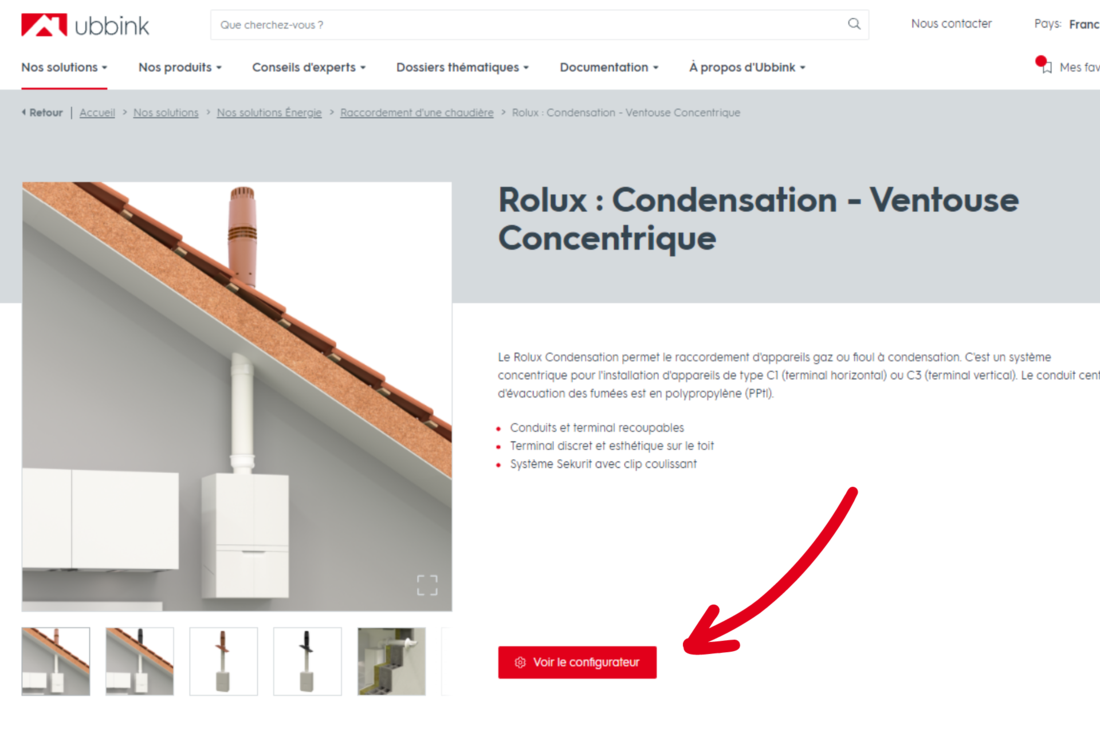 Où trouver notre configurateur Ubbink