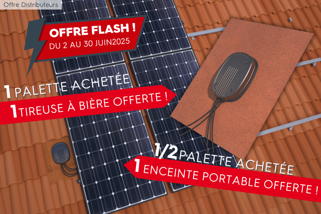 Opé promo passe cable solaire