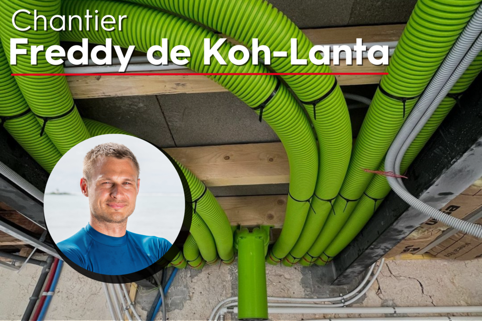 Freddy de Koh-Lanta, devenu auto-constructeur, a choisi Air Excellent d'Ubbink pour son réseau de VM