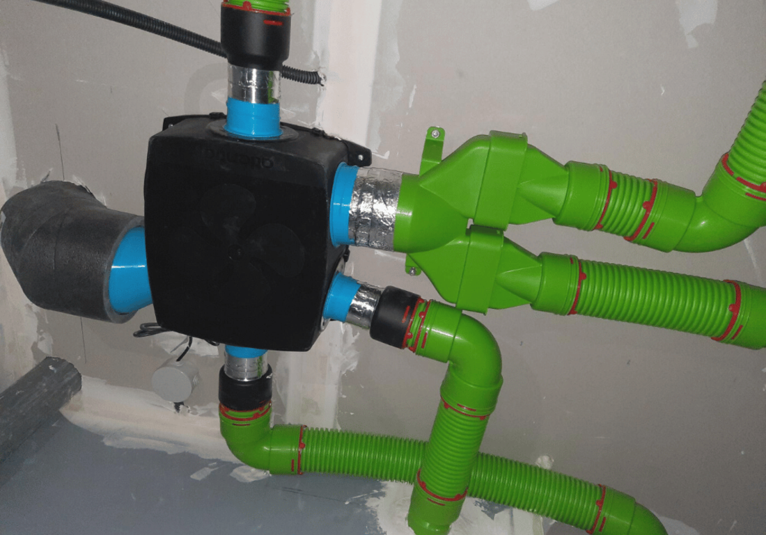 Conduit VMC semi rigide - Chantier Air Excellent