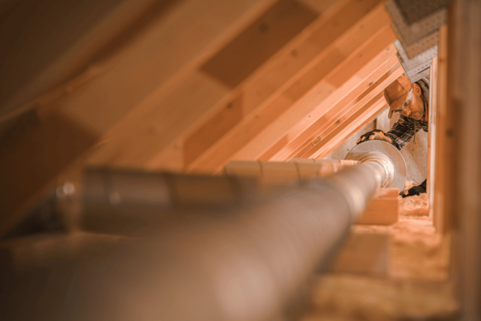 Mon réseau de ventilation passe dans un espace non isolé du logement, que faire ?