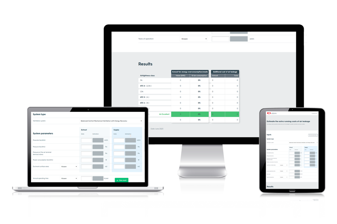 Air leakage calculator