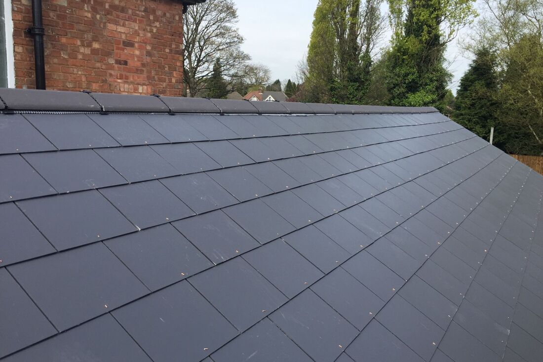 Slate Roof, Ridge system install, Roofing 