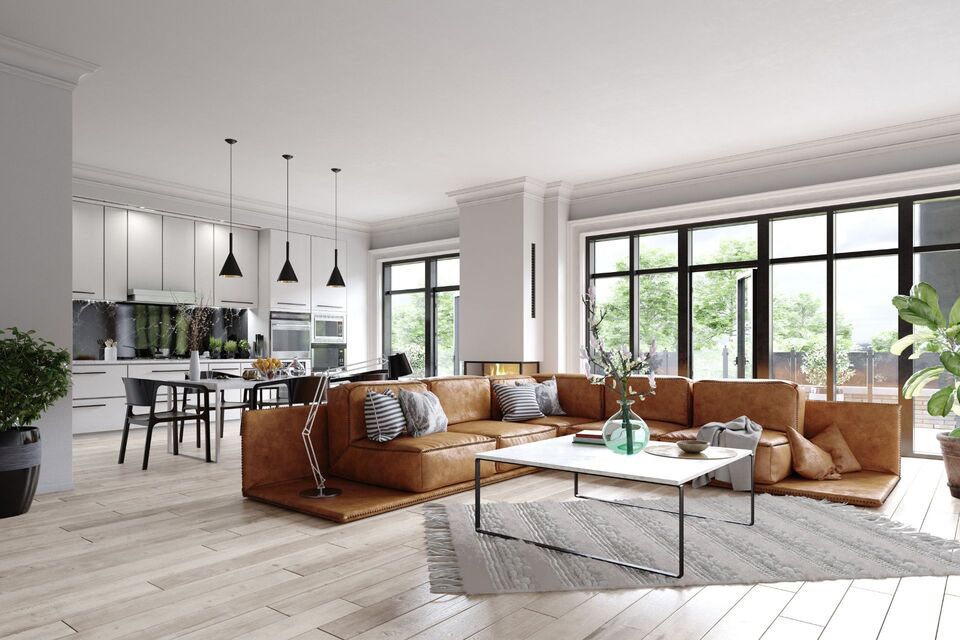 Blog: The living room and kitchen