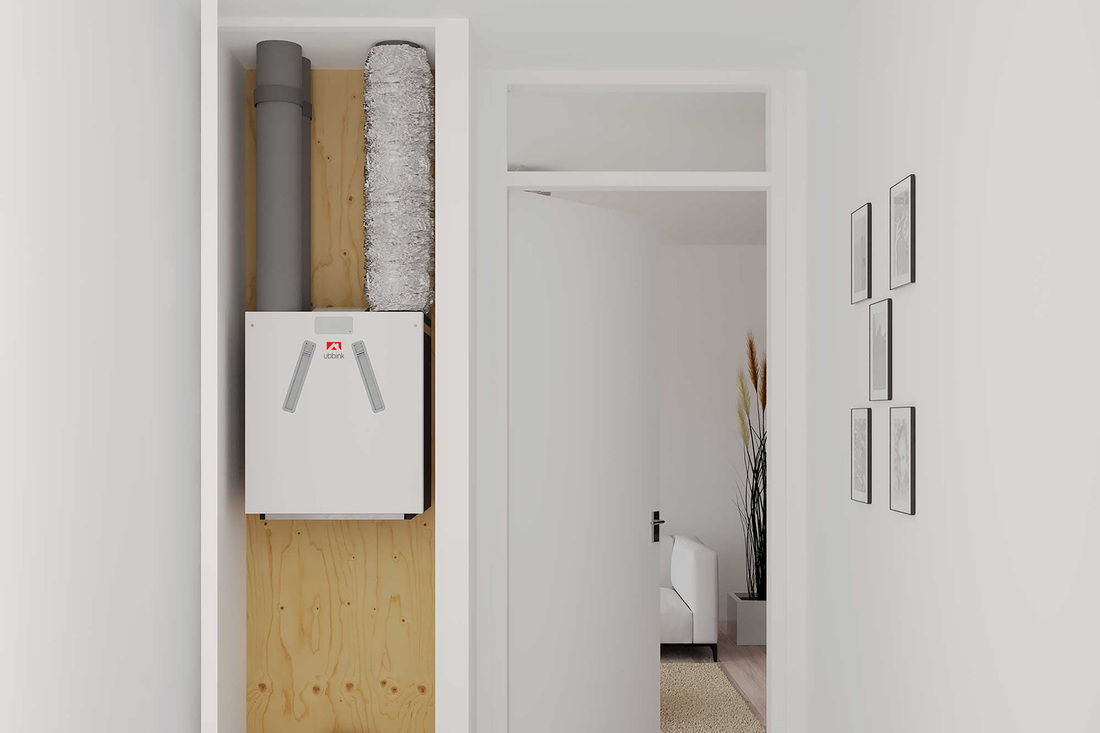 Ubiflux Compact in small storage