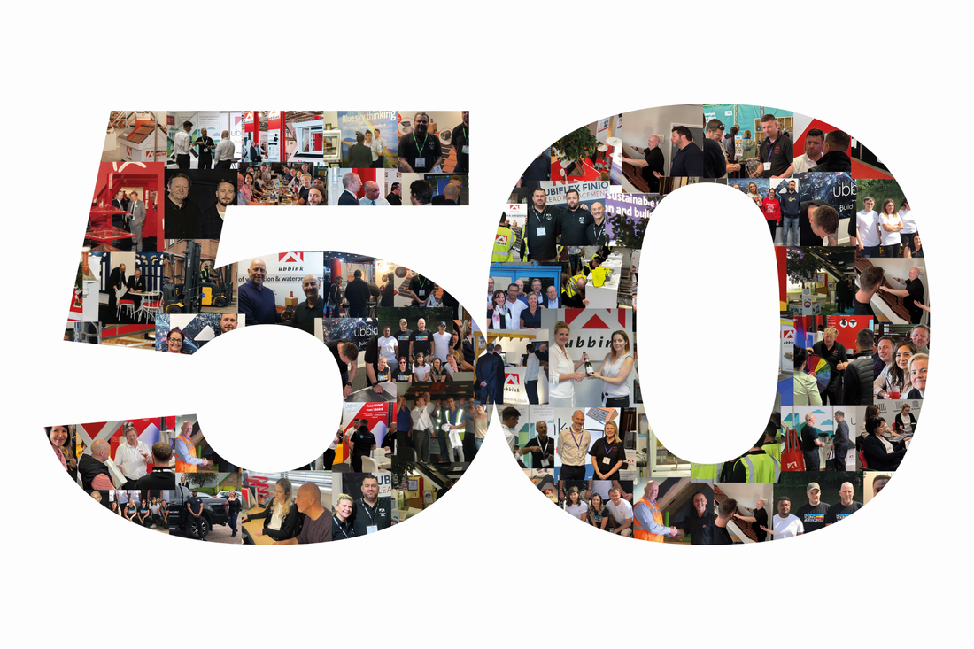 Collage, Ubbink, 50 Years, Anniversary