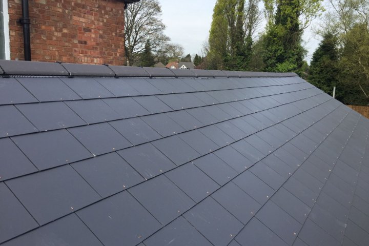 Slate Roof, Ridge system install, Roofing