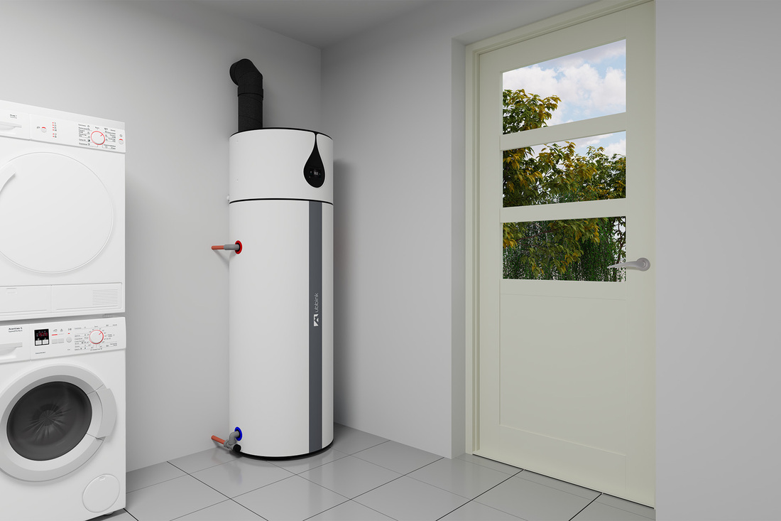 Caelio DHW HPin laundry room