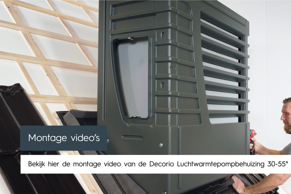 Decorio luchtwarmtepompbehuizing 30-55° 