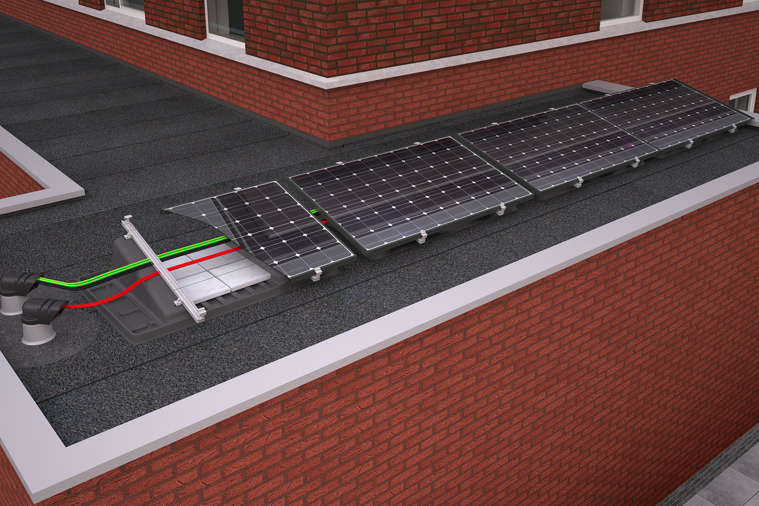 Solar Platdakmontage