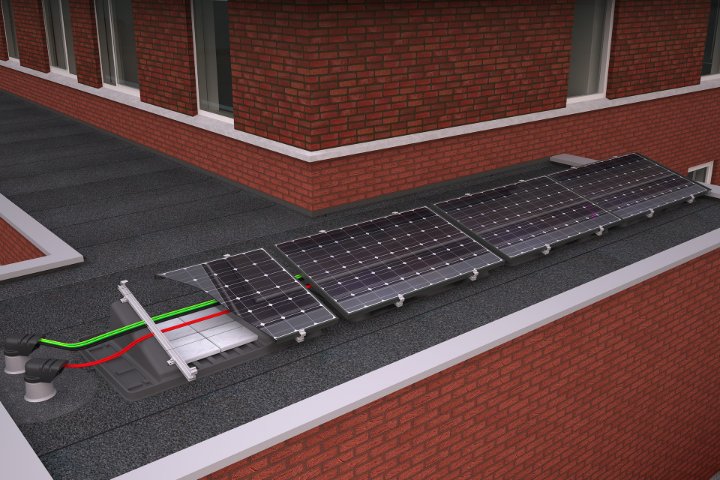 Zonnepanelen monteren op het dak